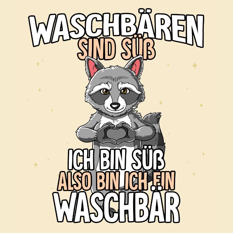 Waschbären Sind Süß Waschbär