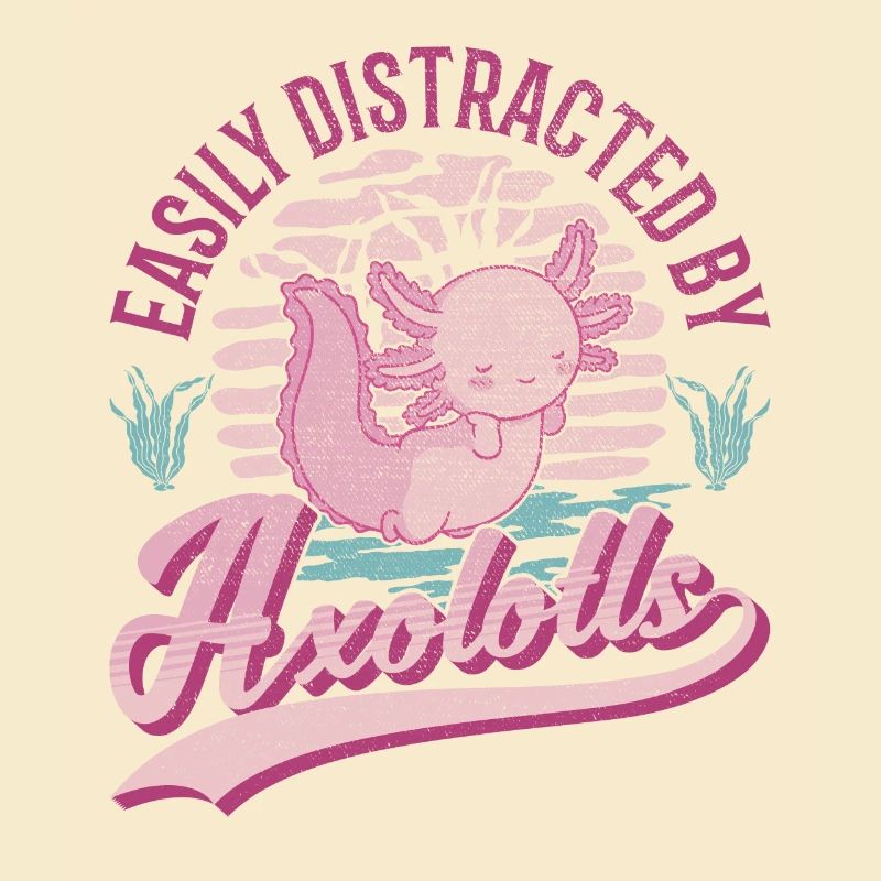 Easily distracted by Axolotl's tailed amphibian