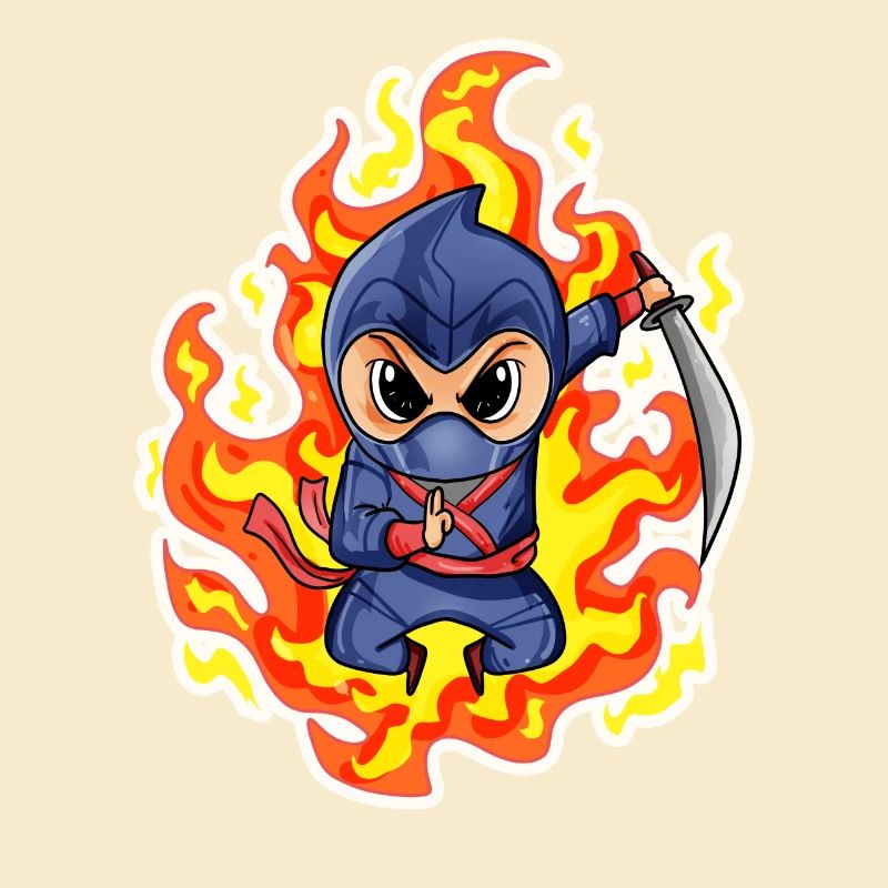 Ninja Rouge Feu