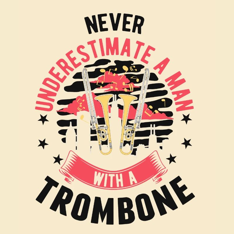 Trombone Man Trombone Player Trombonist