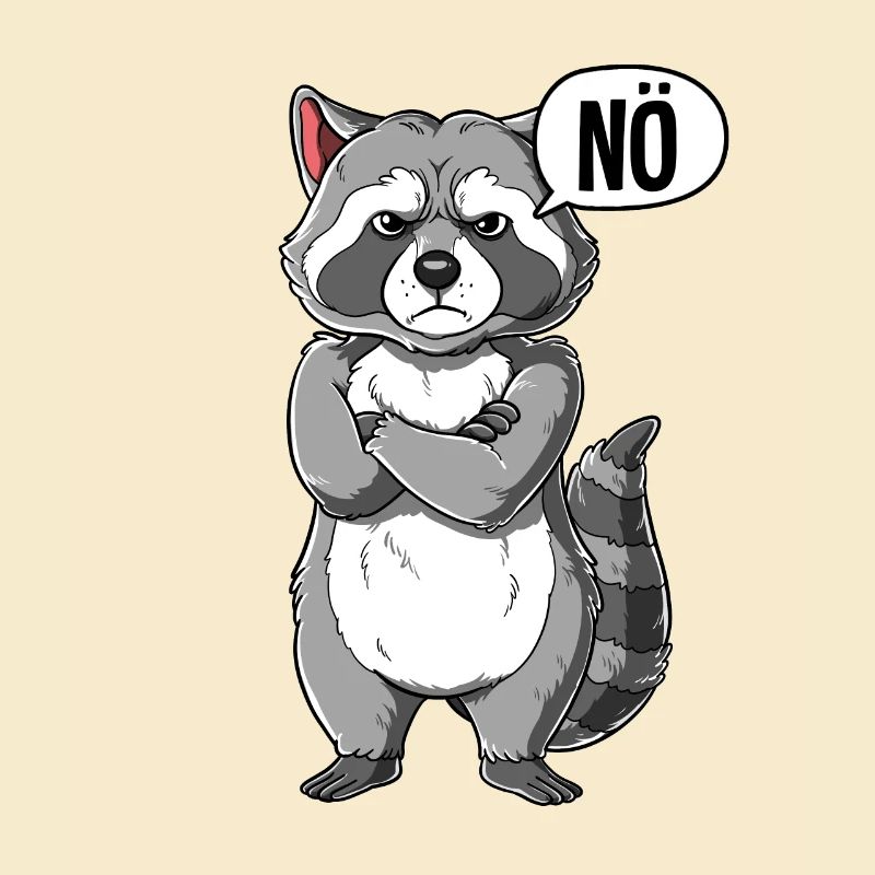 Waschbär Nö