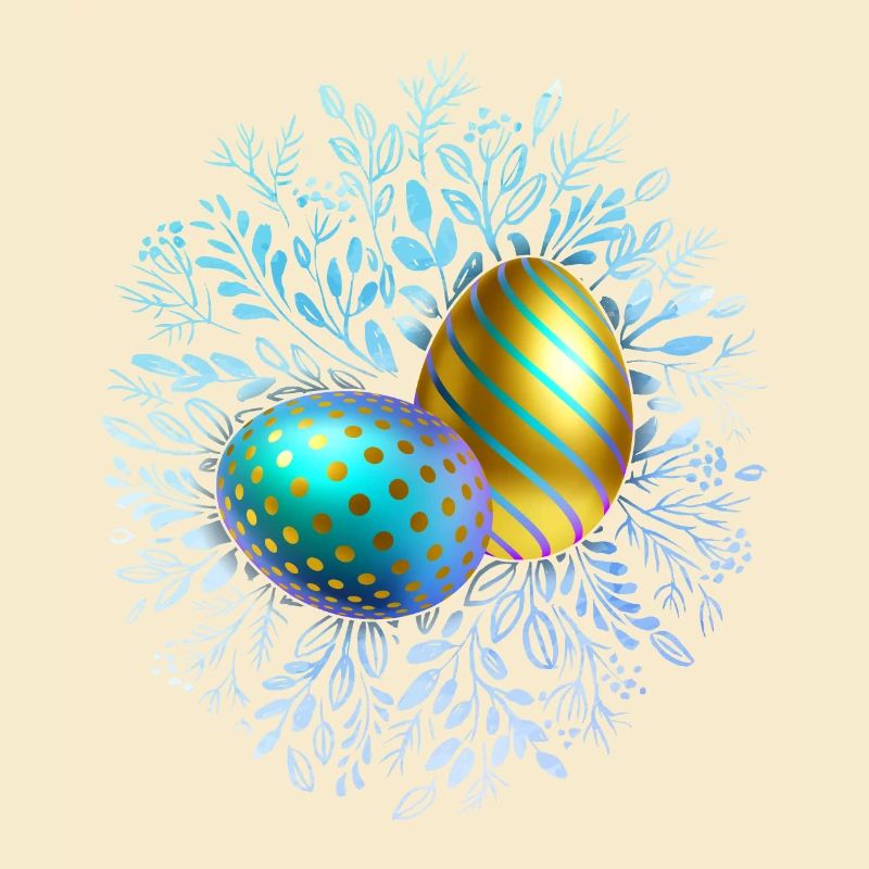 Joyeuses Pâques, Oeufs de Pâques, Oeuf de conception 3D