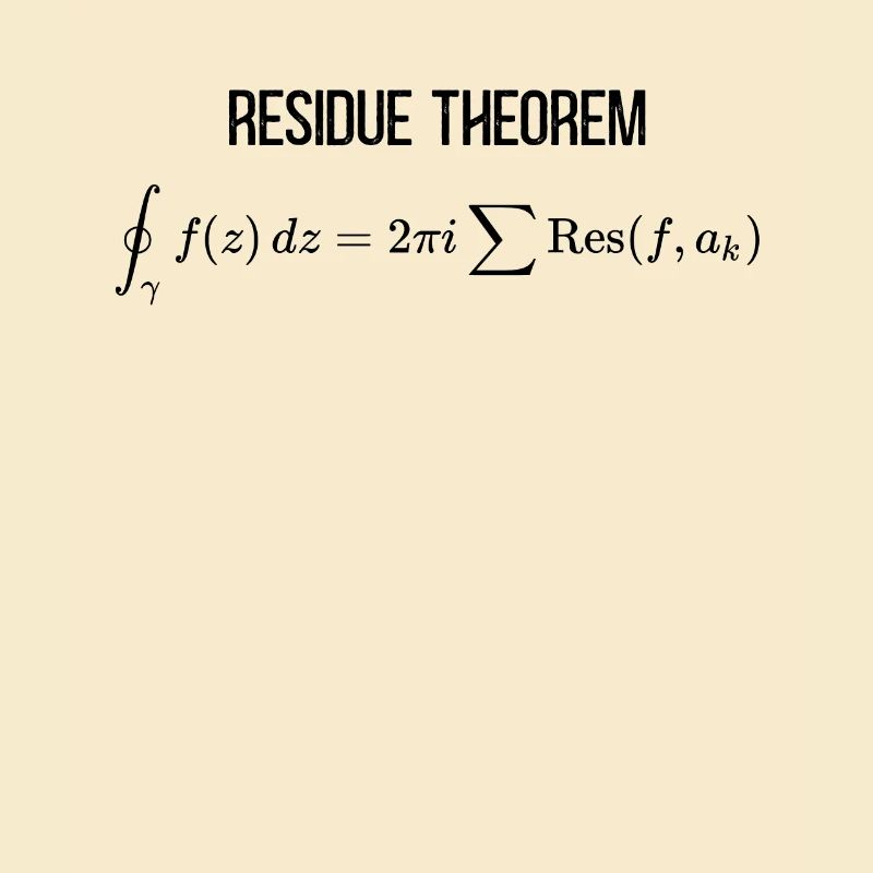 Residue Theorem Mathematical Complex Analysis