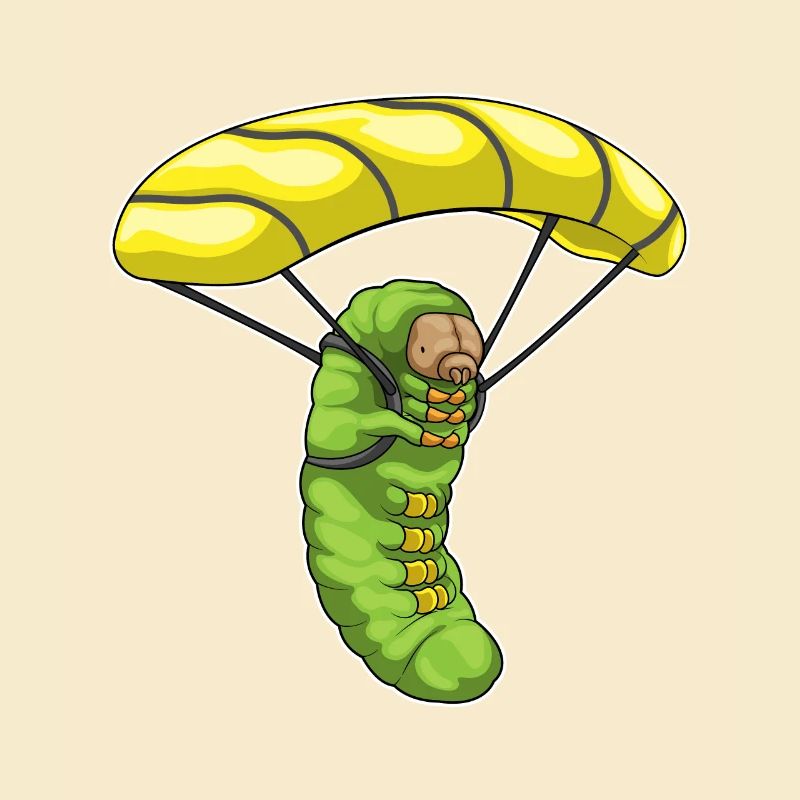 Raupe Fallschirm