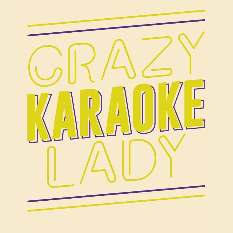 Chanteuse de karaoké Crazy Karaoke Lady
