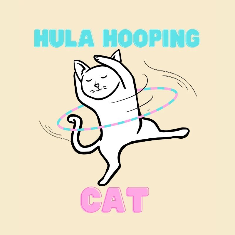 Hula Hooping Cat - Funny Dance Kitty