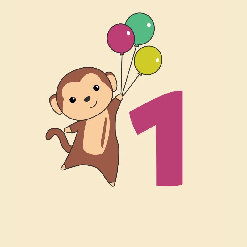Monkey First Birthday Balloons Monkeys Children