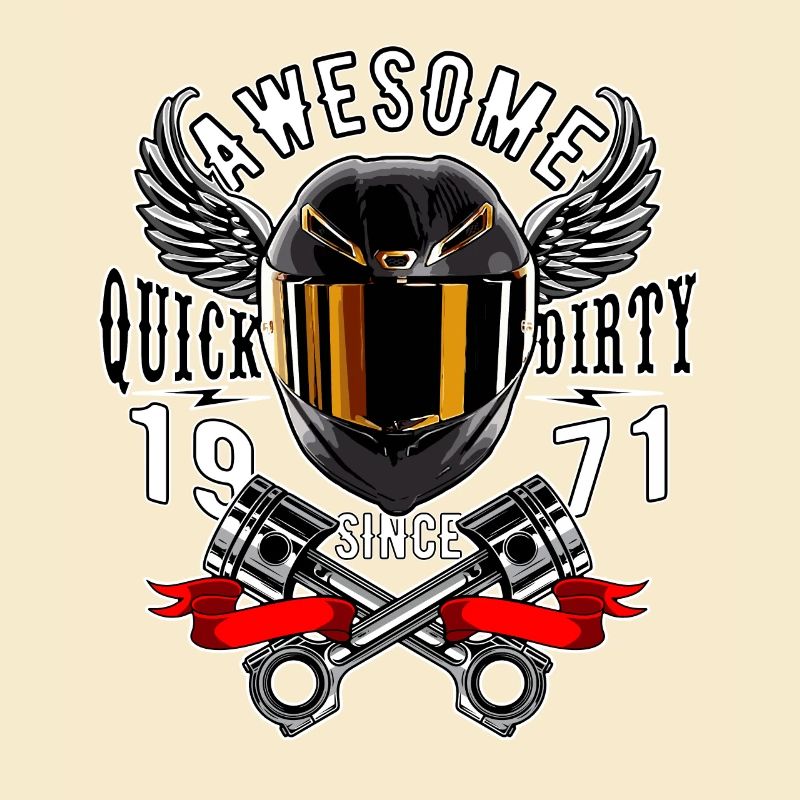 Awesome since 1971, Biker Geburtstag