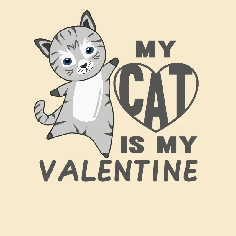 Mon chat est mon chat mignon de la Saint-Valentin pour la Saint-Valentin