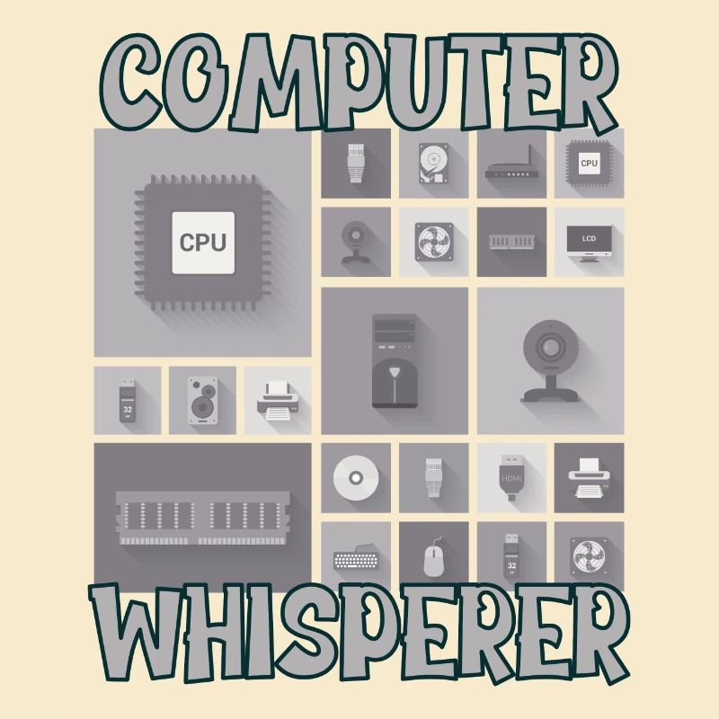 Computer Whisperer Support technique informatique Nerds Geeky