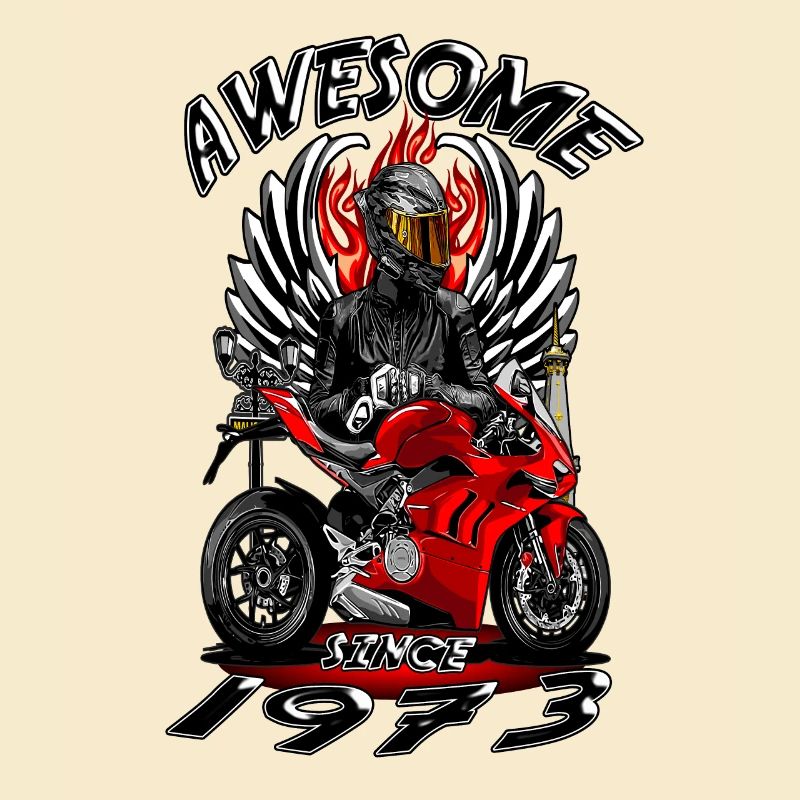Awesome since 1973, Biker Geburtstag