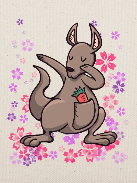Känguru Australien Beuteltier Mädchen