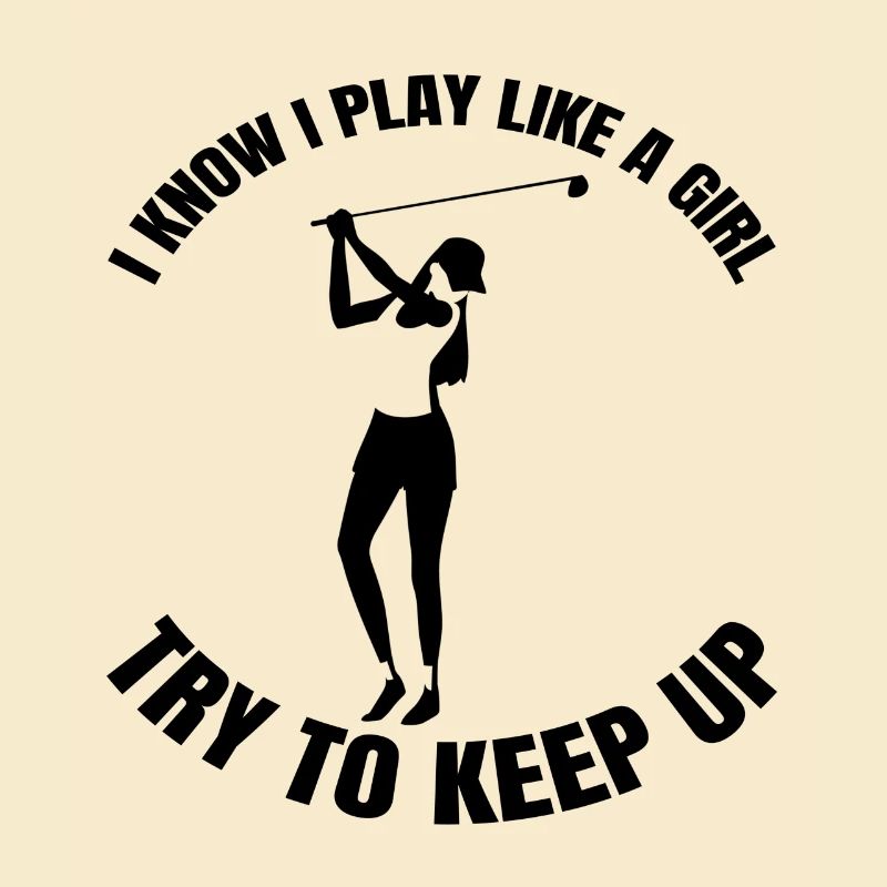 Golfschläger Golfball Golf Mädchen Golfspielerin