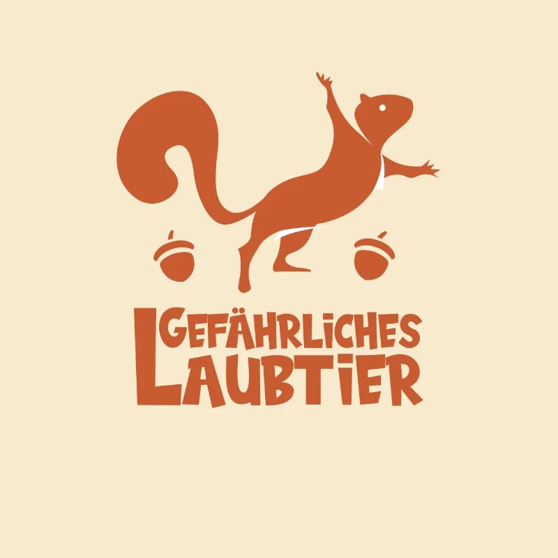 Gefährliches Laubtier Eichhörnchen