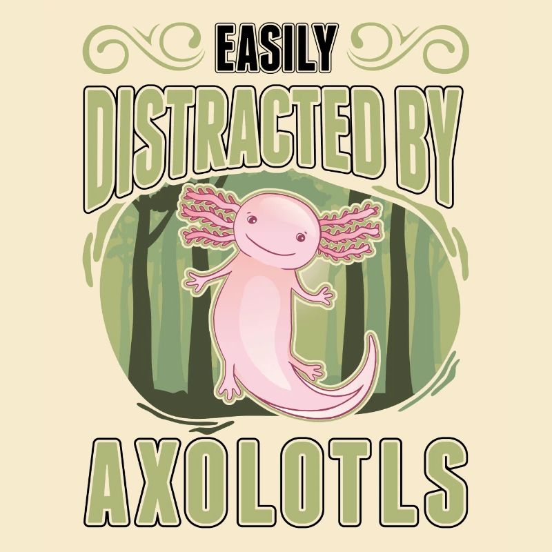 Facilement distrait par l’amphibien à queue d’Axolotl