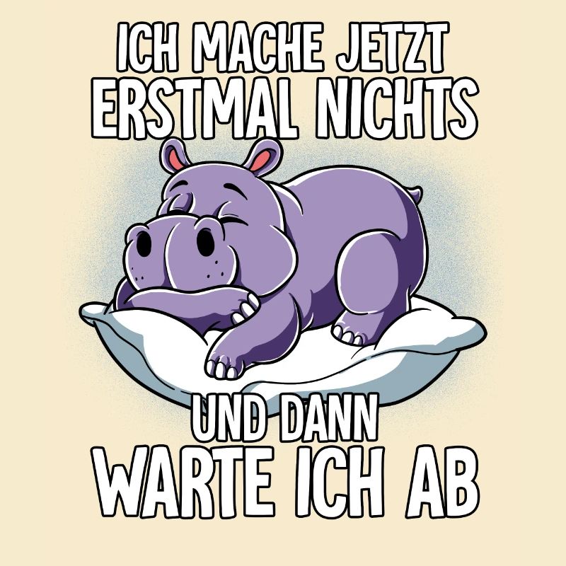 Langschläfer Nilpferd Müde Schlaf