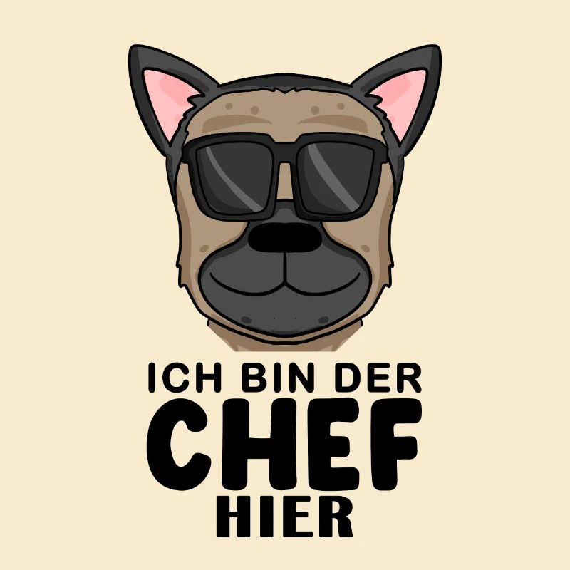 Cool Hund Deutscher Schäferhund Chef Spruch