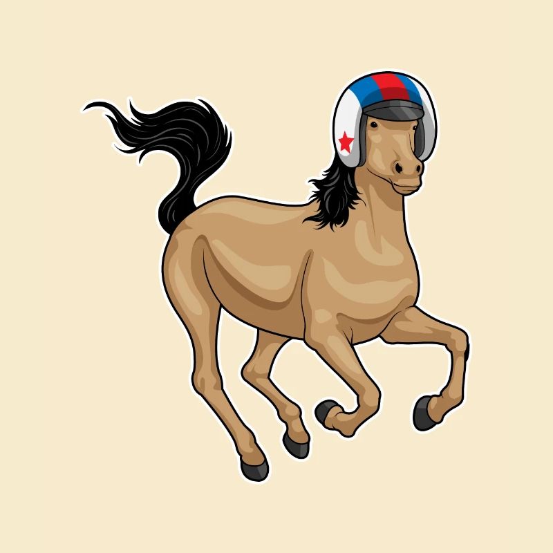 Pferd Motorradhelm