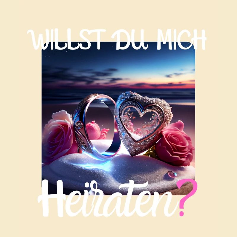 Heiratsantrag für Hochzeit oder Verlobung -