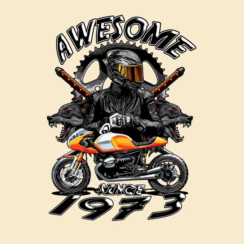 Awesome since 1973, Biker Geburtstag