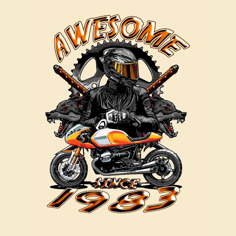 Awesome since 1983, Biker Geburtstag