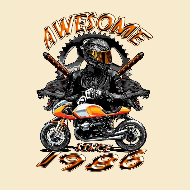Awesome since 1986, Biker Geburtstag