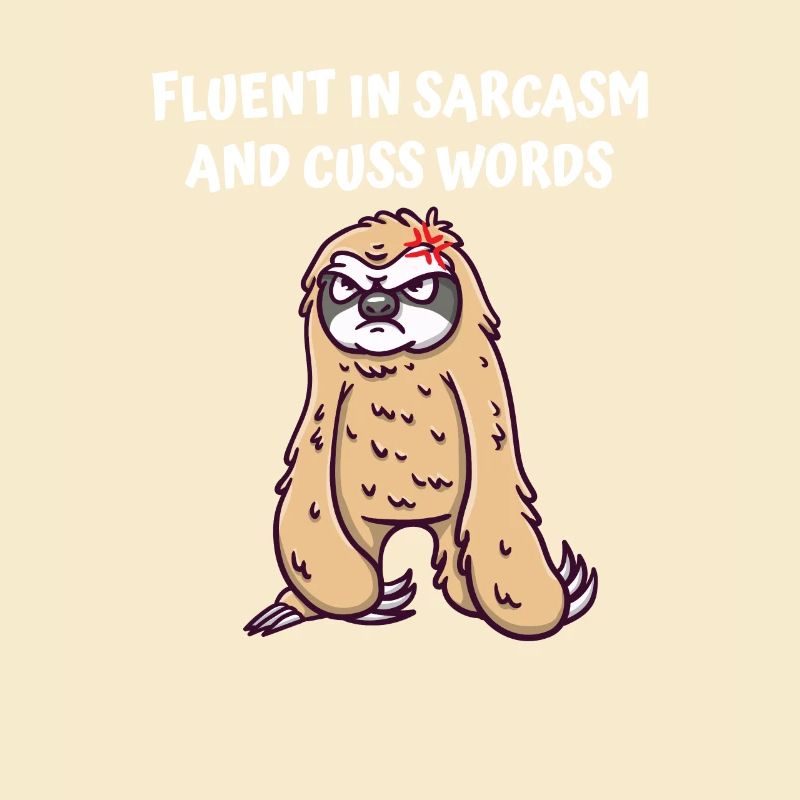 Sarcasme fluide et mots fluides de drôles s