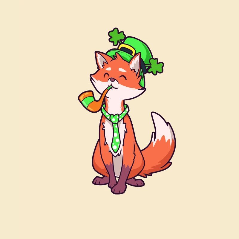 Fox Leprechaun - St Patrick's Fox