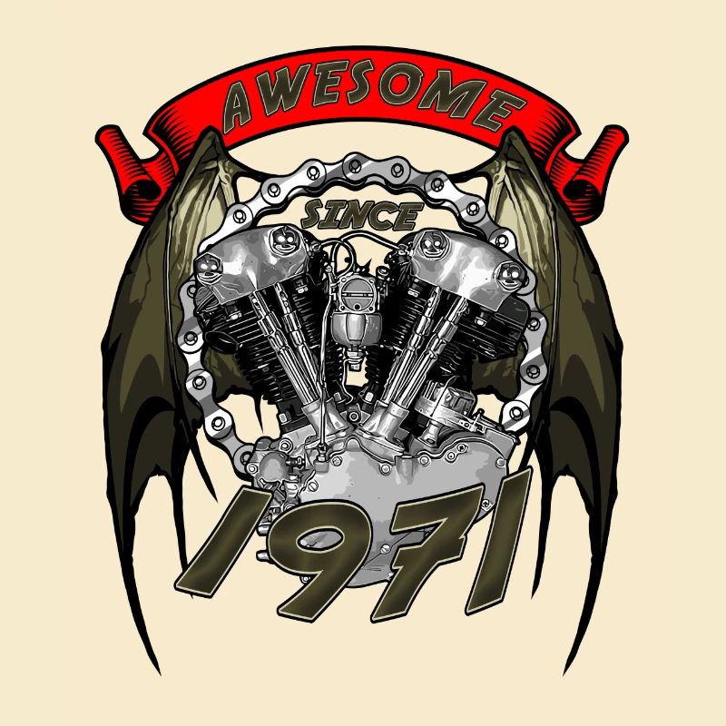 Awesome since 1971, Biker Geburtstag