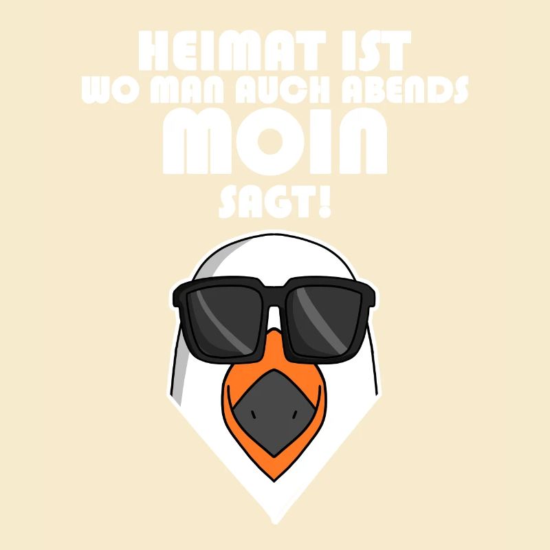 Plattdeutsch Spruch Moin Möwe Nordsee