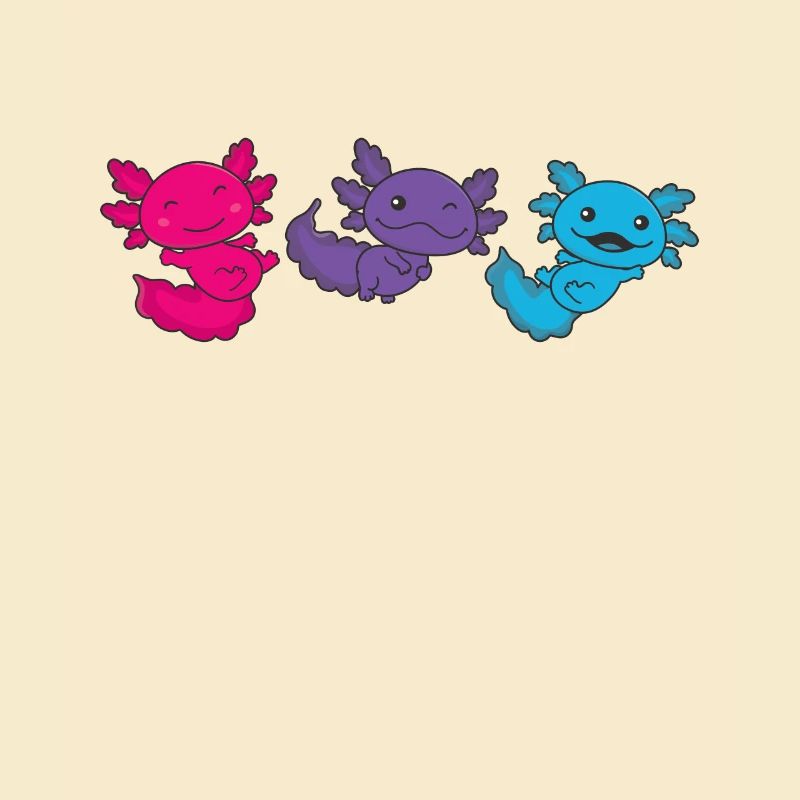 Androgyn Flag Pride LGBTQ Axolotl