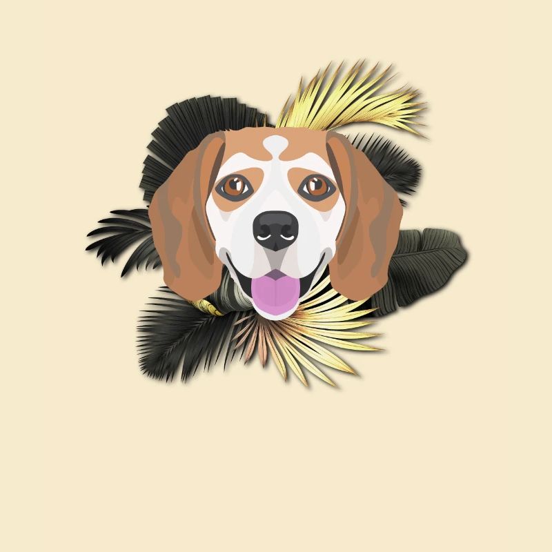 Goldener Hund Beagle