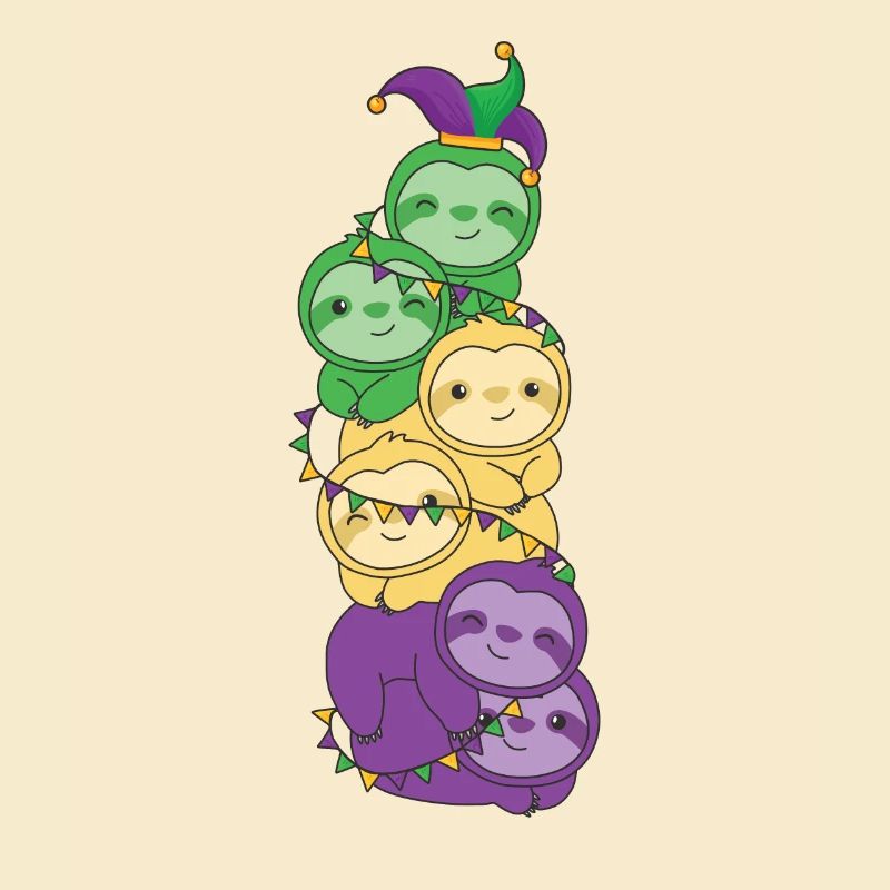 let the shenanigans begin Mardi Gras Sloth Tower