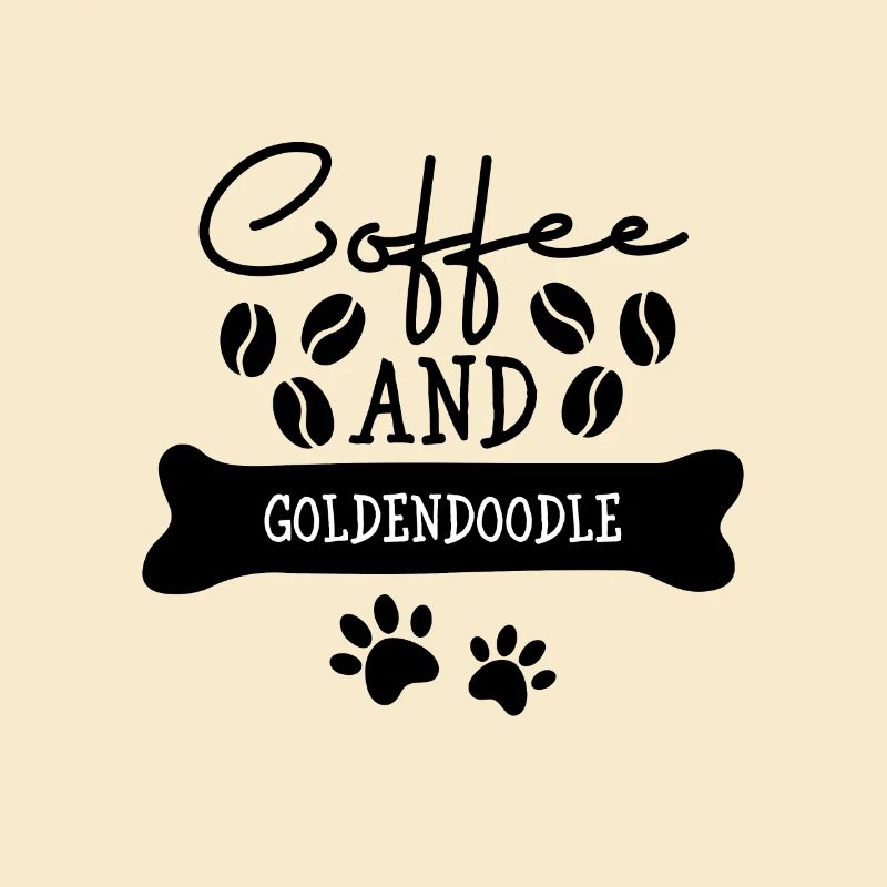 Coffee and goldendoodle