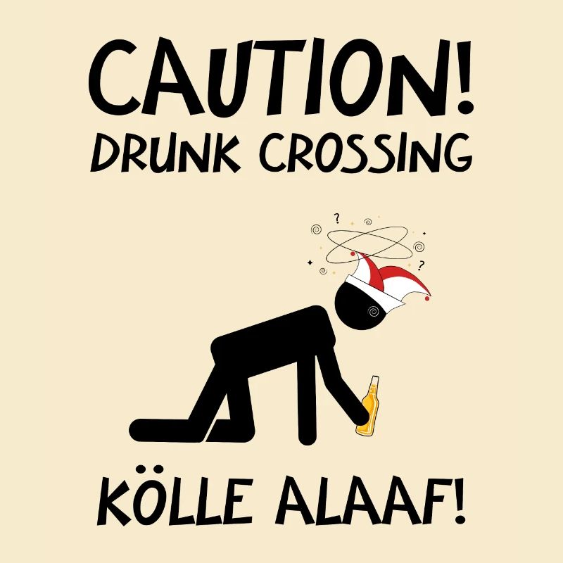 Karneval Kostüm Kölle Alaaf Köln Caution Drunk