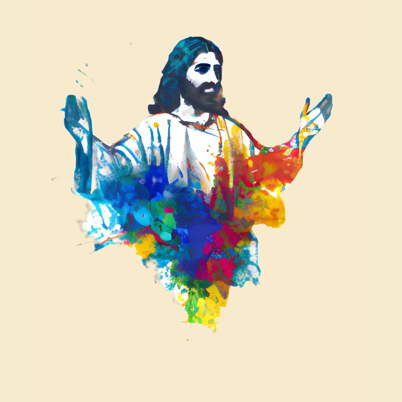 Farbenfroher Jesus