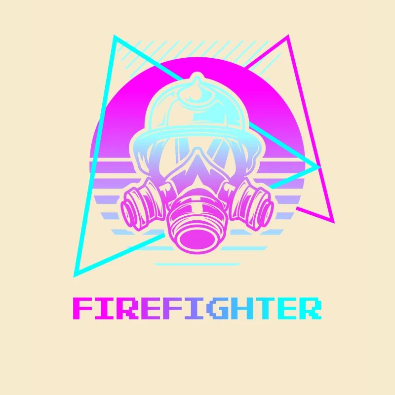 Retro Feuerwehr Brandbekämpfung