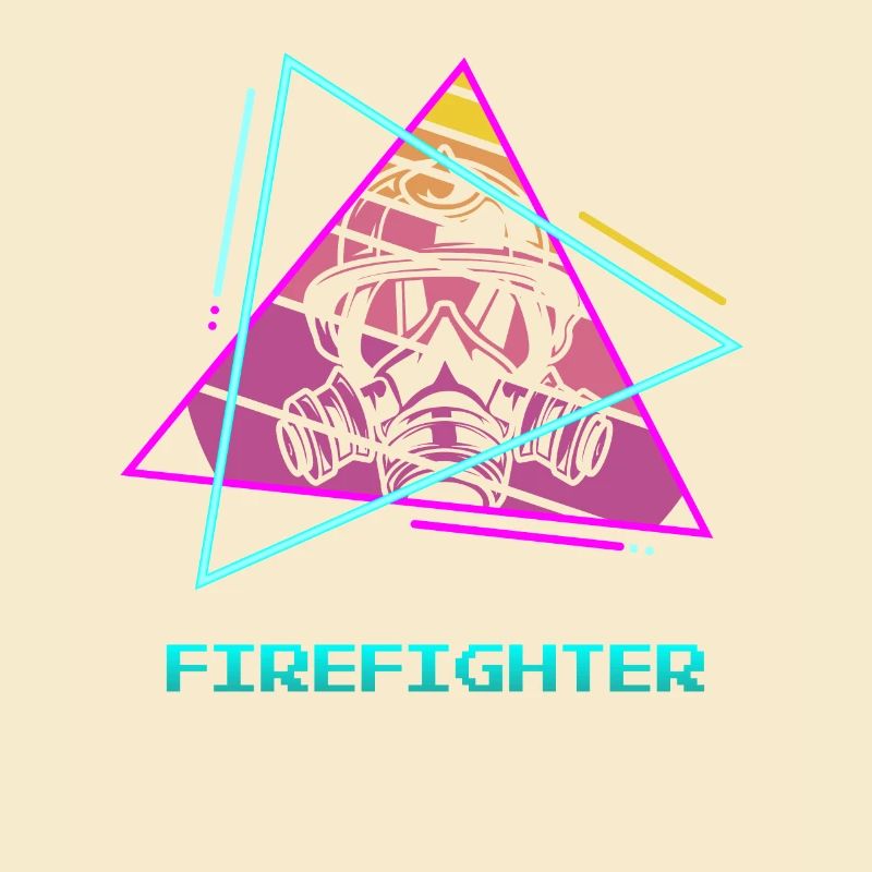 Retro Feuerwehr Brandbekämpfung