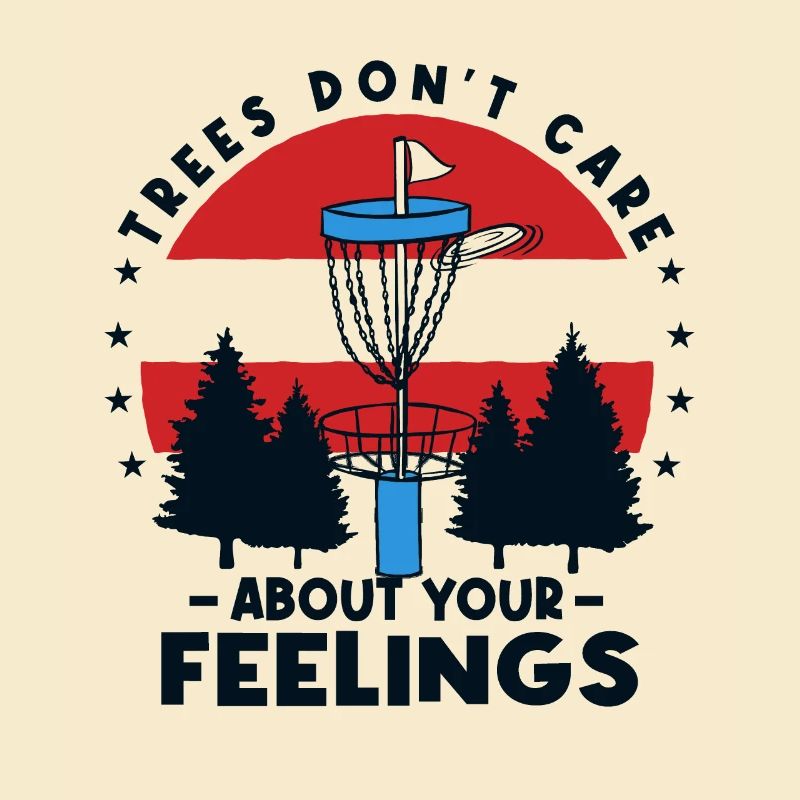 Trees Disc Golf Player