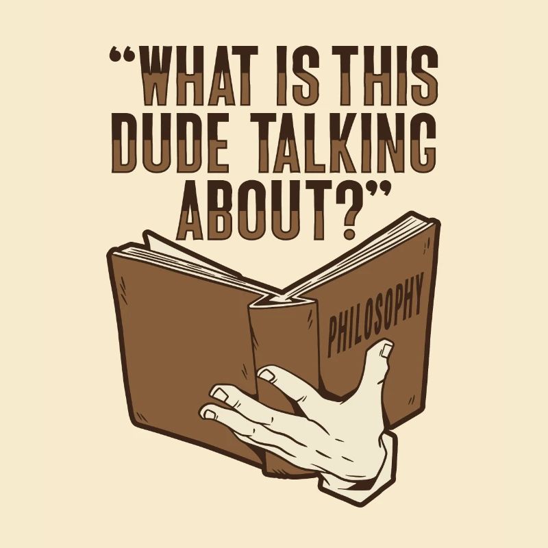 Philosophical book design for a