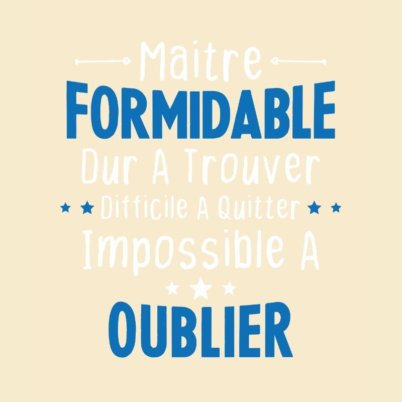 Maître Formidable Idée Cadeau Maître D'école