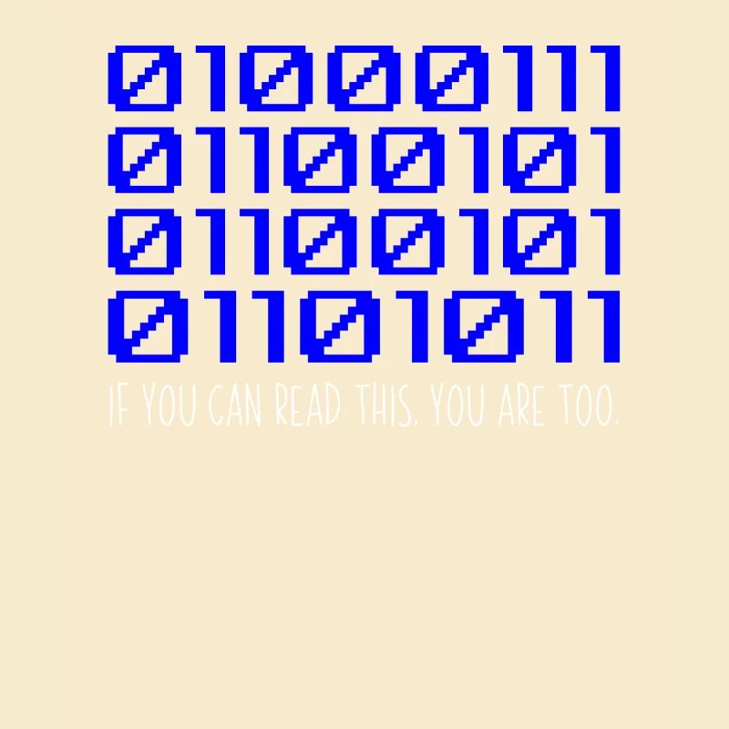 Funny Coder Binary Code Programmer Développeur