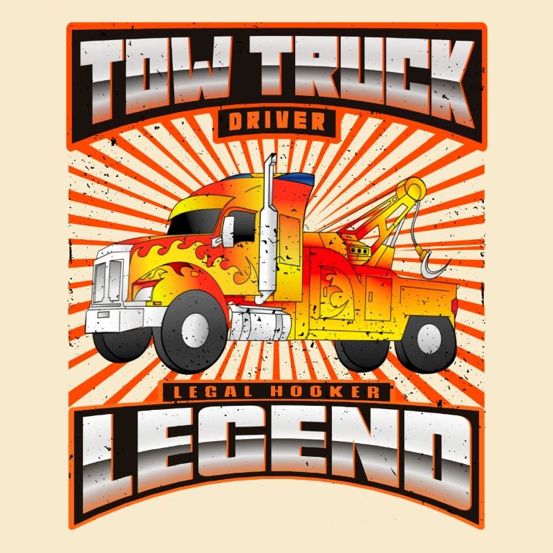 Abschleppwagen Fahrer Legende