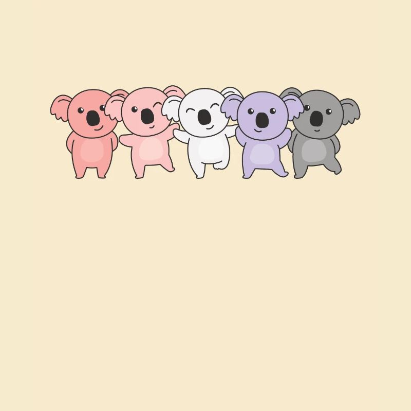 cupioromantic Flag Pride LGBTQ süßer Koala