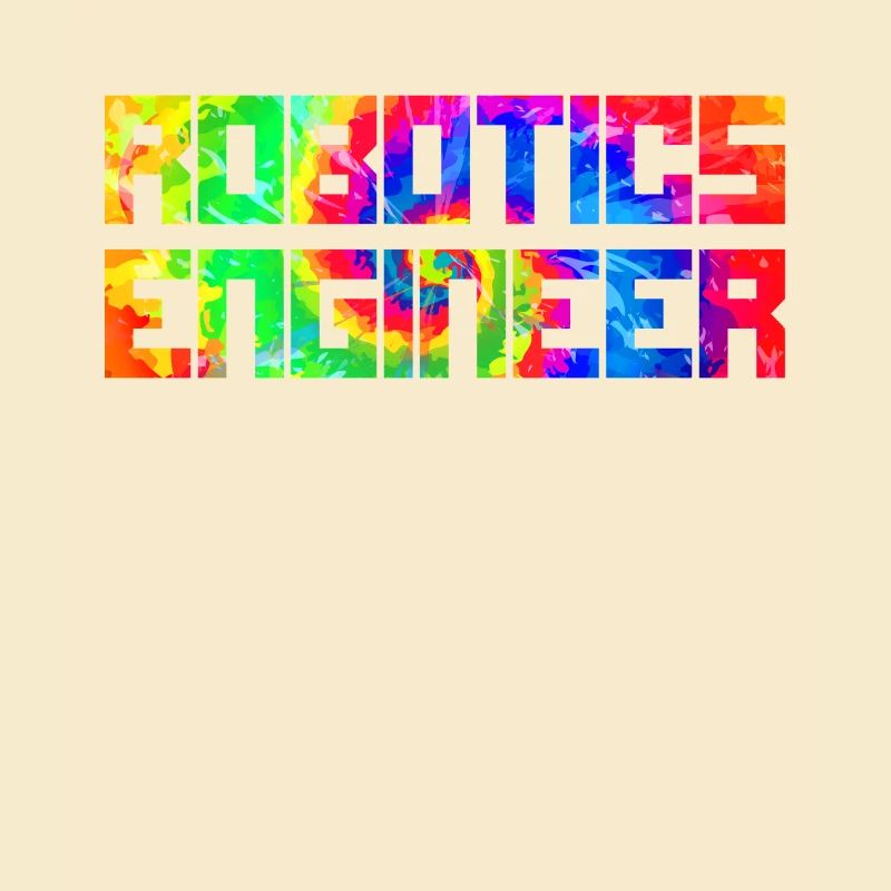 Robot Robotics Engineer Tie Dye