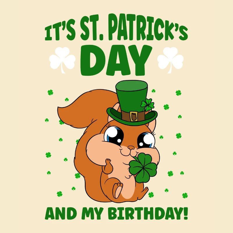 Écureuil Clover Saint-Patrick