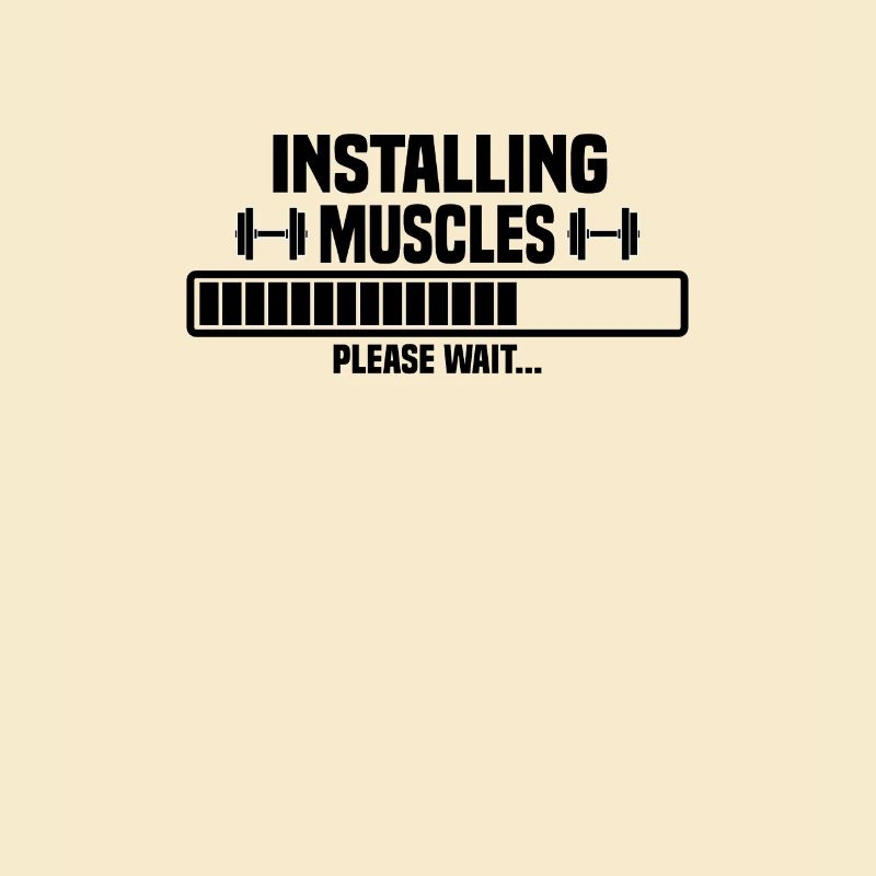 Installing muscles – please wait – bitte warten