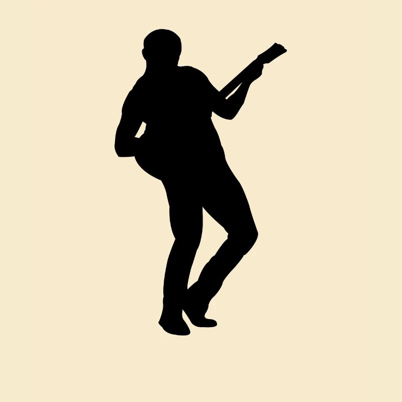Gitarrist Silhouette