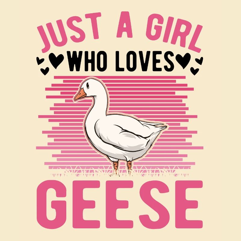 Gänse Mädchen Gänsezüchter Gans