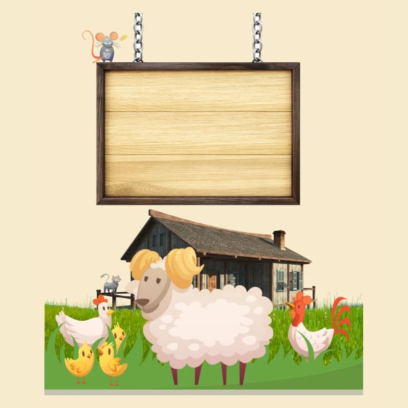 Pasture Pals Rustic Farm Sign